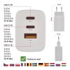 Emos V05G65 Univerzální USB adaptér GaN do sítě PD 65 W max.