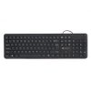 Powerton WPK102, Slim klávesnice US, klasická, drátová (USB), černá, tichá