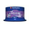 Verbatim DVD+R(50-pack)/Double Layer/Spindle/ 8X 8.5GB Matt Silver 43758