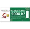 Dárkový poukaz k odběru zboží v hodnotě 5000 Kč