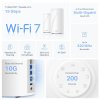 TP-Link BE22000 Tri-Band Whole Home Mesh WiFi 7 System 2pack