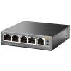 TP-Link TL-SG1005P - PoE Switch 5xTP 10/100/1000Mbps(4x PoE), kovový