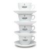 Gaggia šálky s podšálky cappuccino 4 ks