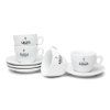 Gaggia šálky s podšálky cappuccino 4 ks