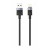 iPEAX textilní kabel USB-A / Lightning 1M, USB 2.0 černý