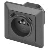 EMOS Zásuvka s USB-A+USB-C, antracit