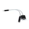 PremiumCord Adapter Lightning na 3,5mm jack audio + Lightning charging