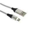 PremiumCord Magnetický micro USB a USB-C nabíjecí a datový kabel 1m, stříbrný