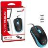 Genius DX-123 Ocean Blue drátová 1200 dpi USB černomodrá