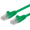PremiumCord Patch kabel UTP RJ45-RJ45 level 5e 3m zelená