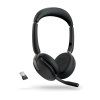 Jabra Evolve2 65 Flex Stereo ANC USB BT-USB Bezdrát Černá