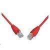 Solarix Patch kabel CAT5E SFTP PVC 10m červený snag-proof C5E-315RD-10MB