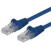 PremiumCord Patch kabel UTP RJ45-RJ45 CAT6 1m modrá