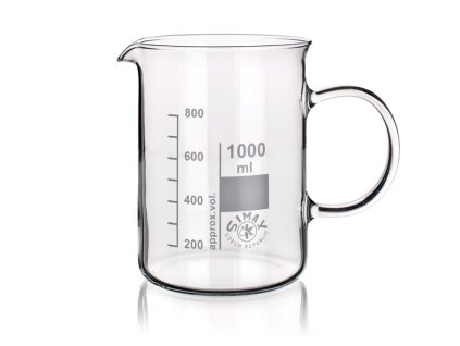 Kadička nízka s rukoväťou a výlevkou; SIMAX (Objem 250 ml)