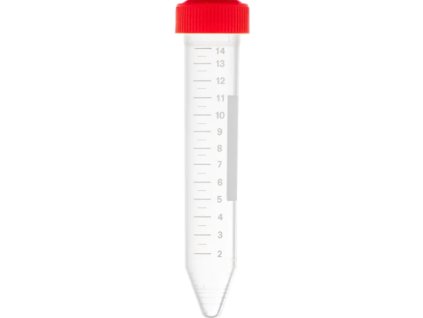 Centrifugačná skúmavka 15 ml s červenýmuzáverom