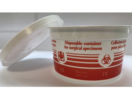 Disposable specimen pot 1000ml Ø 125x120mm printed