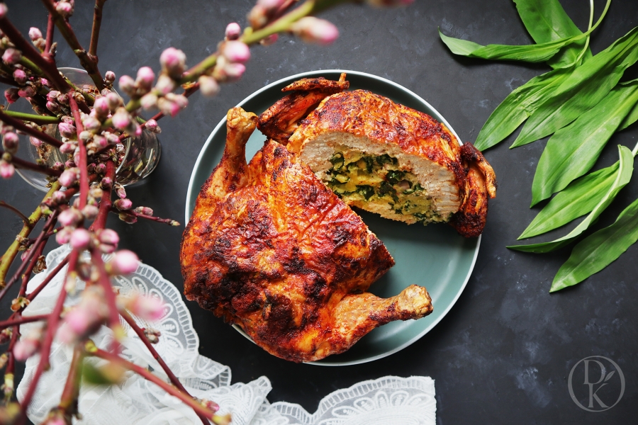  Kuře plněné bylinkovou nádivkou