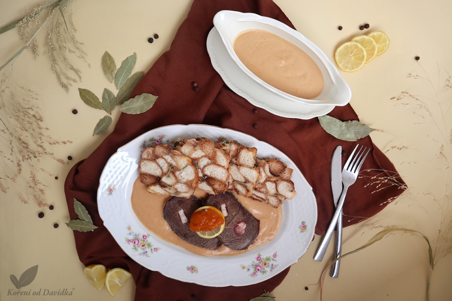 Slavnostní svíčková na smetaně podle Davídka