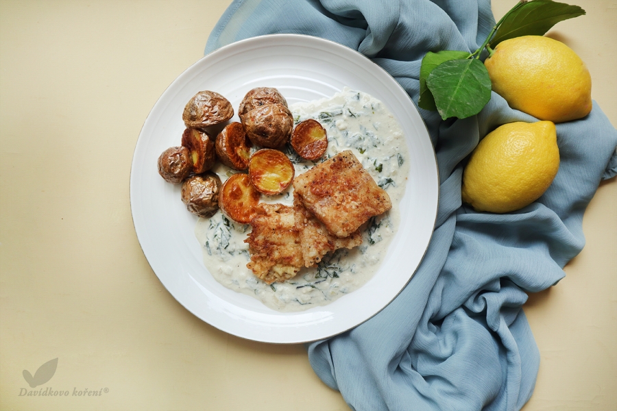 Treska s medvědím česnekem a nivou