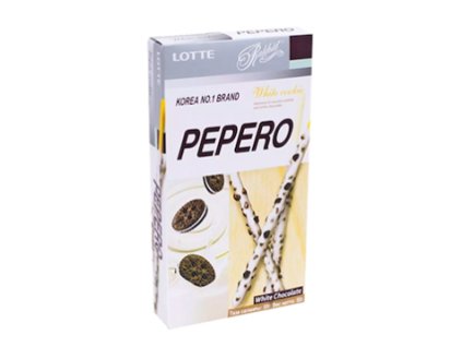 Pepero tyčinky White cookie Lotte 32 g