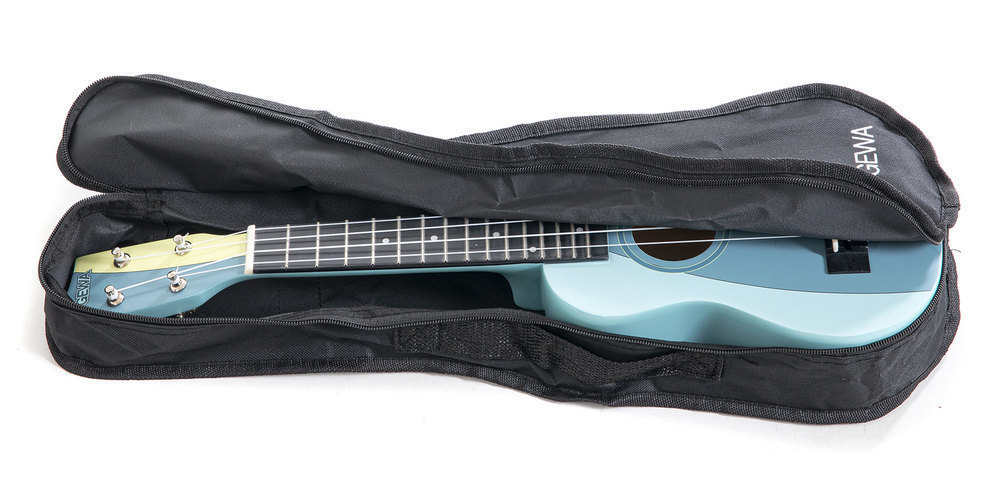 Sopránové ukulele Tropic Waves s obalem.