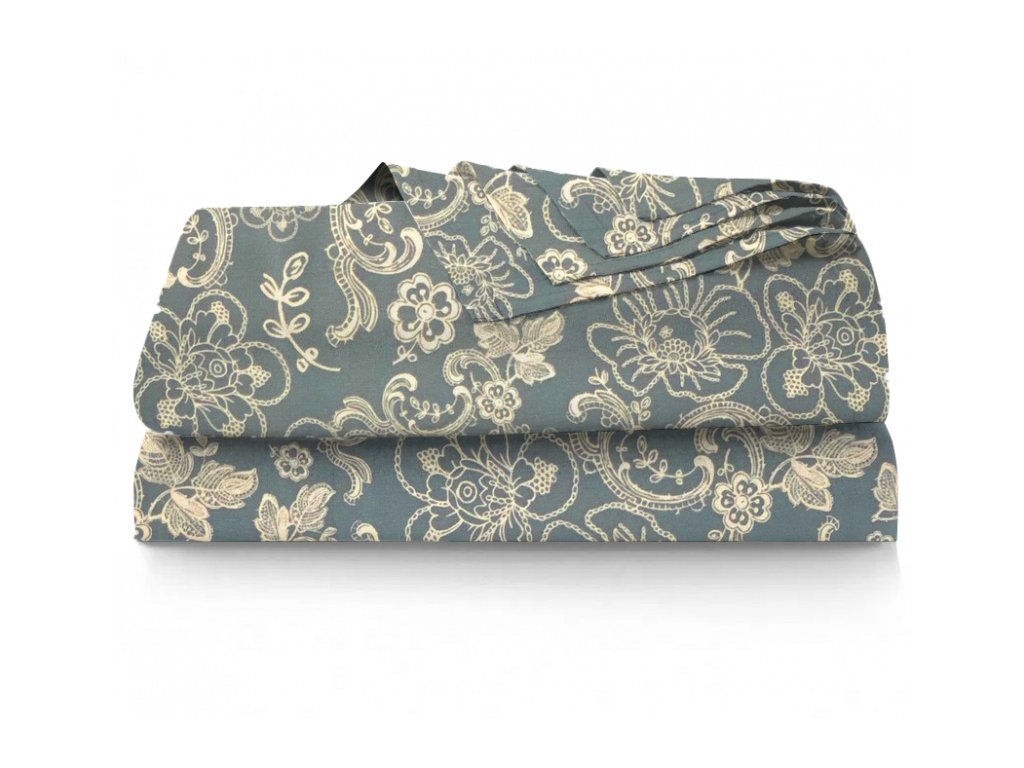 Ervi bavlněné prostěradlo - Designové květiny (Barva Barevná/Colorful, Rozměr 140x240 cm, Vzor Designový/Design)