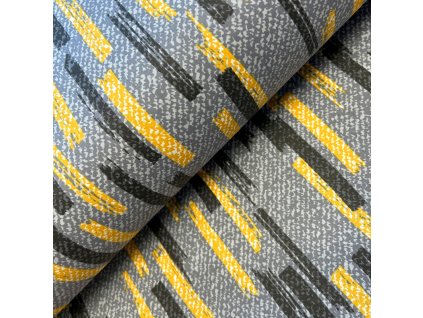 Ervi Bavlněná látka/plátno š.240 cm Šmouhy na šedém - 24205-14 metráž (Barva barevná, Vzor Šmouhy)