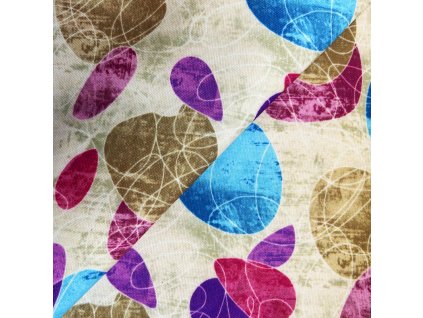 Dekorační látka print DGT - Digi, metráž (Barva barevná, Vzor Abstrakce)