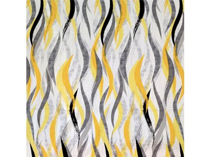 Ervi Bavlněná látka/plátno š.240 cm - žluto-šedé vlny 180-3, metráž