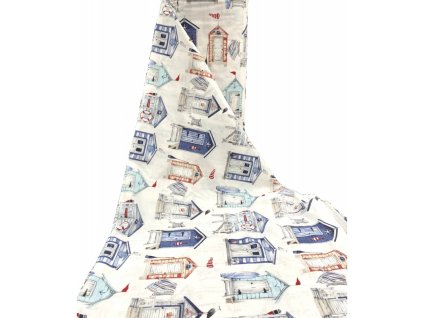 Ervi Bavlněná látka/plátno š.240 cm - s mořským motivem 25377-2, metráž (Barva barevná, Vzor Mořský)