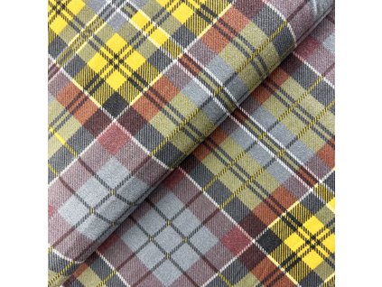 Ervi bavlna flanel š.240 cm Skotská kostka Tartan 5069-3, metráž (Barva barevná, Vzor Abstrakce)