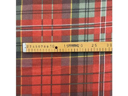 Ervi bavlna flanel š.240 cm Skotská kostka Tartan 5069-2, metráž (Barva barevná, Vzor Abstrakce)