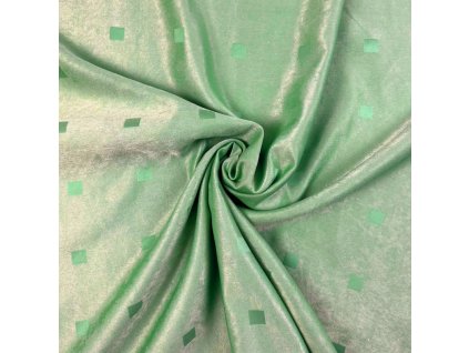 Ervi dekorační látka LV-13 Čtverečky zelené - šířka 150 cm, metráž (Barva Zelená, Vzor Jednobarevný)