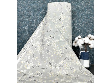 Ervi Bavlněná látka/plátno š.240 cm - květiny č.26882-2, metráž (Barva Barevná/Colorful, Vzor Květinový/Floral)