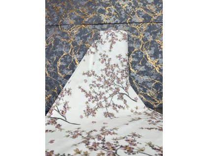 Ervi Bavlnená látka/plátno š.240 cm - kvitnúci strom - 12885-2, metráž