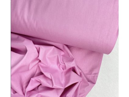 Ervi Bavlněná látka/plátno š.240 cm jednobarevná růžová (pink) č.172, metráž