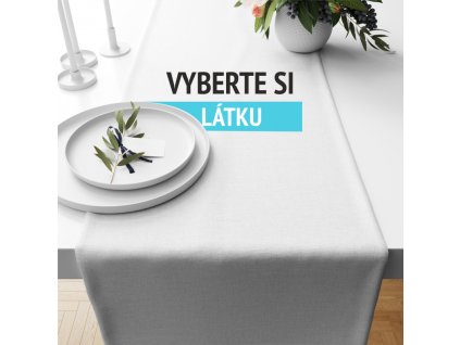 Vyberte si látku - Ervi bavlněný běhoun na stůl (Barva Vyberte si, Rozměr 20 x 120 cm, Vzor Vyberte si)