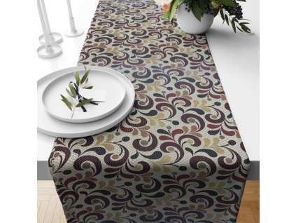 Gobelinový běhoun na stůl Asetat - 237 (Rozměr 20 x 120 cm)