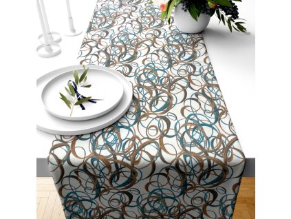 Ervi dekorační běhoun na stůl - Fay - 900-2 (Rozměr 35 x 120 cm)