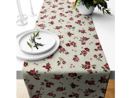 Ervi Gobelinový běhoun na stůl - Polibek růže (Rozměr 35 x 120 cm)