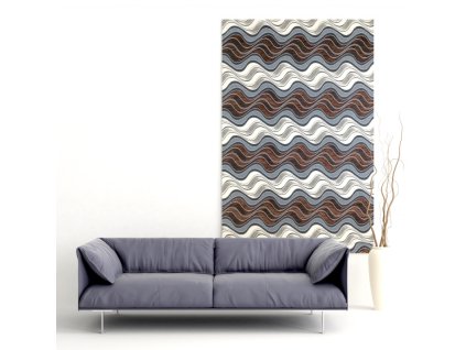 Ervi nástěnný gobelín Nehir hnědý (Rozměr š:80 x v:100 cm)