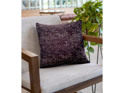 Ervi povlak na polštář gobelínový Plain černý (Rozměr 30 x 50 cm)