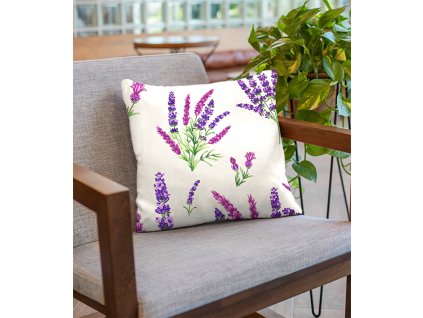Ervi povlak na polštář bavlněný - levandule (Rozměr 30 x 50 cm)