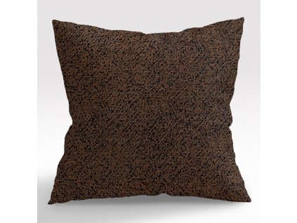 Ervi povlak na polštář dekorační - DMS V6 - hnědý (Rozměr 30 x 50 cm)