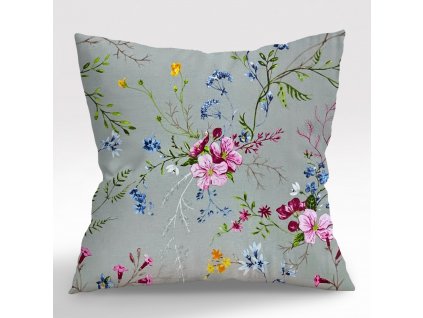 Ervi povlak na polštář bavlněný - Pole kvetoucí (Rozměr 30 x 50 cm)