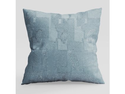Povlak na polštář dekorační - Estella listy světle modrá (Rozměr 30 x 50 cm)