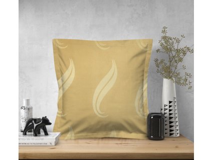 Ervi povlak na polštář dekorační s lemem - Hardal (Rozměr 30 x 50 cm)