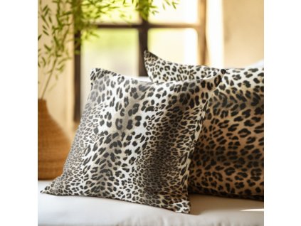 Ervi sada bavlněných povlaků na polštáře 2ks - Leopard (Rozměr 30 x 50 cm)