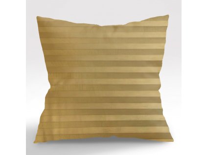 Ervi Saténový Damaškový povlak na polštář DELUXE - Gold (Rozměr 30 x 50 cm)