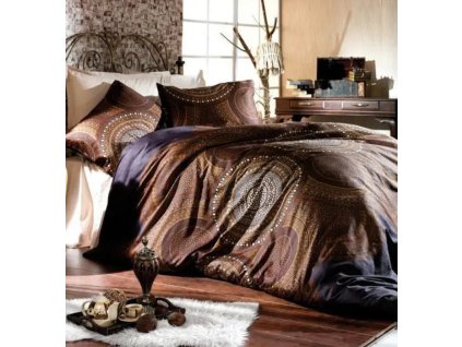 Ervi bavlněné povlečení oboustranné - designový vzor na modrém/modré (Barva barevná, Rozměr 140x200 cm + 70x90 cm, Vzor Designový)